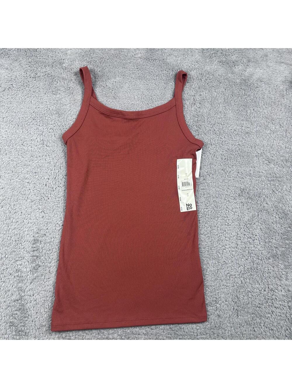 No Boundaries Ribbed Camisole‎ Tank Top XS Burgundy